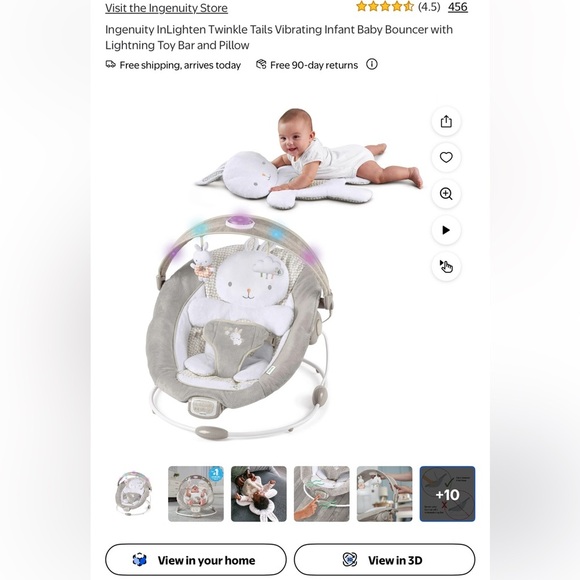 InLighten Bouncer - Twinkle Tails new in box - Picture 4 of 5